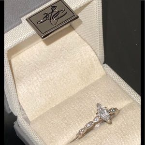 Marquis .66 carrot white gold women’s diamond ring